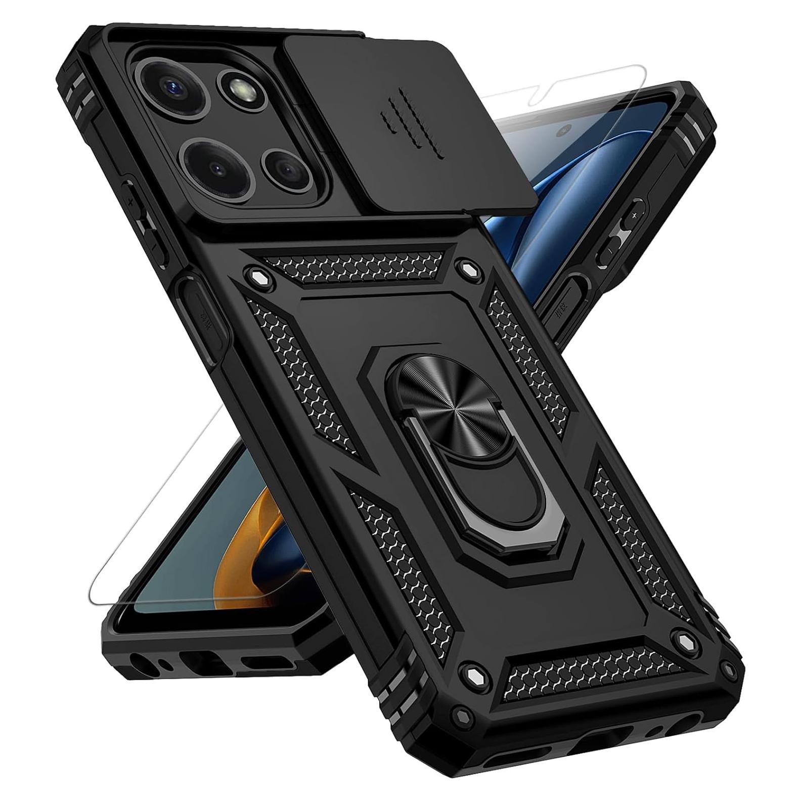 Funda Protectora PUSHIMEI para Motorola Moto G 2025 - Negro