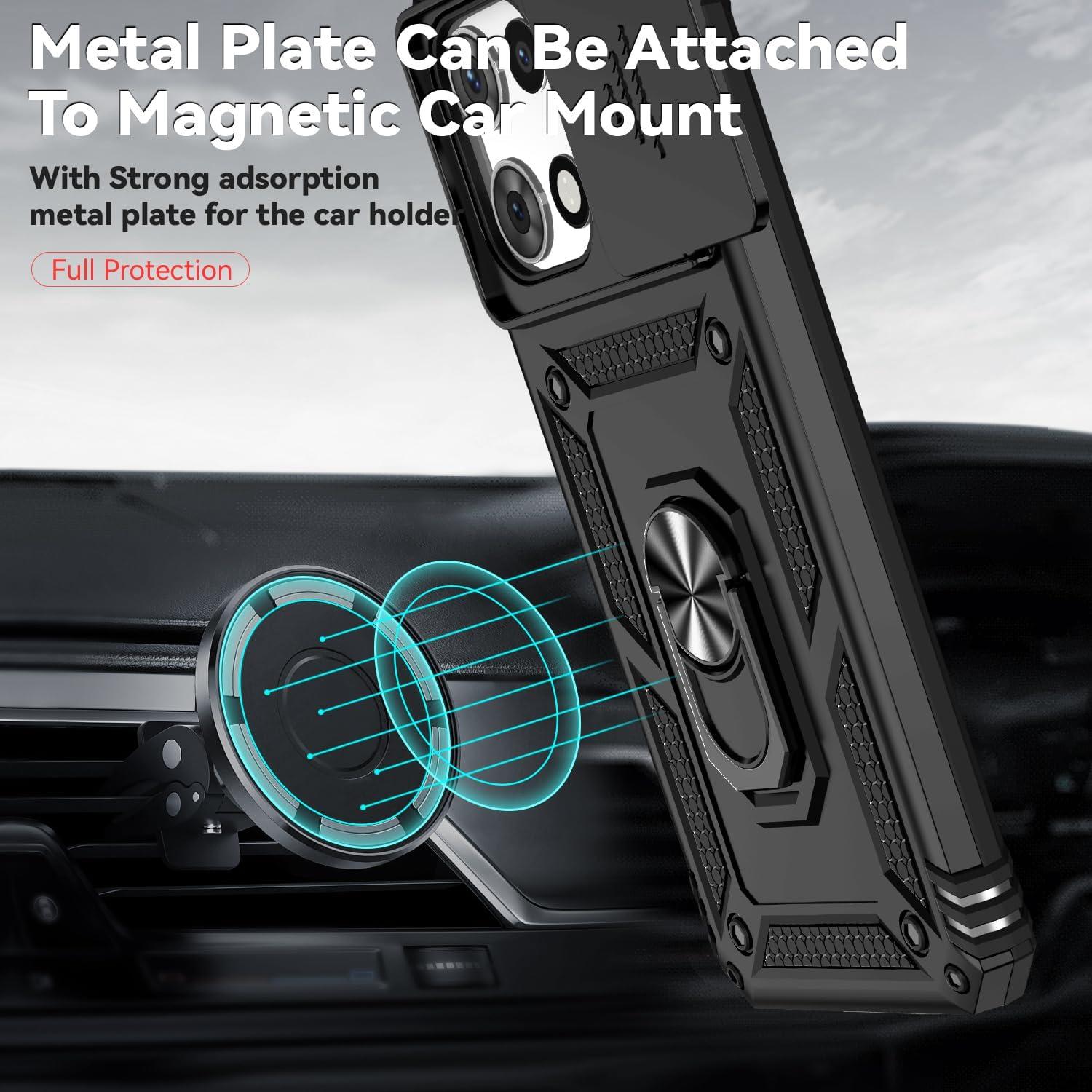 Funda Protectora PUSHIMEI para Motorola Moto G 2025 - Negro