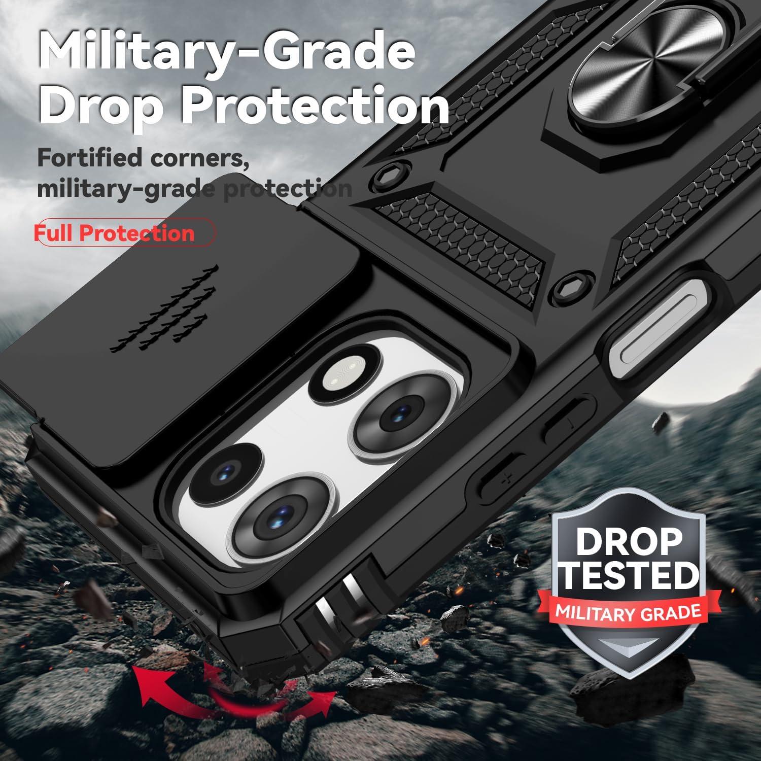 Funda Protectora PUSHIMEI para Motorola Moto G 2025 - Negro