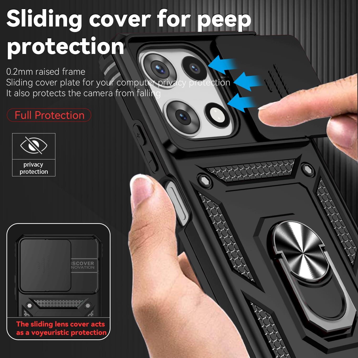 Funda Protectora PUSHIMEI para Motorola Moto G 2025 - Negro