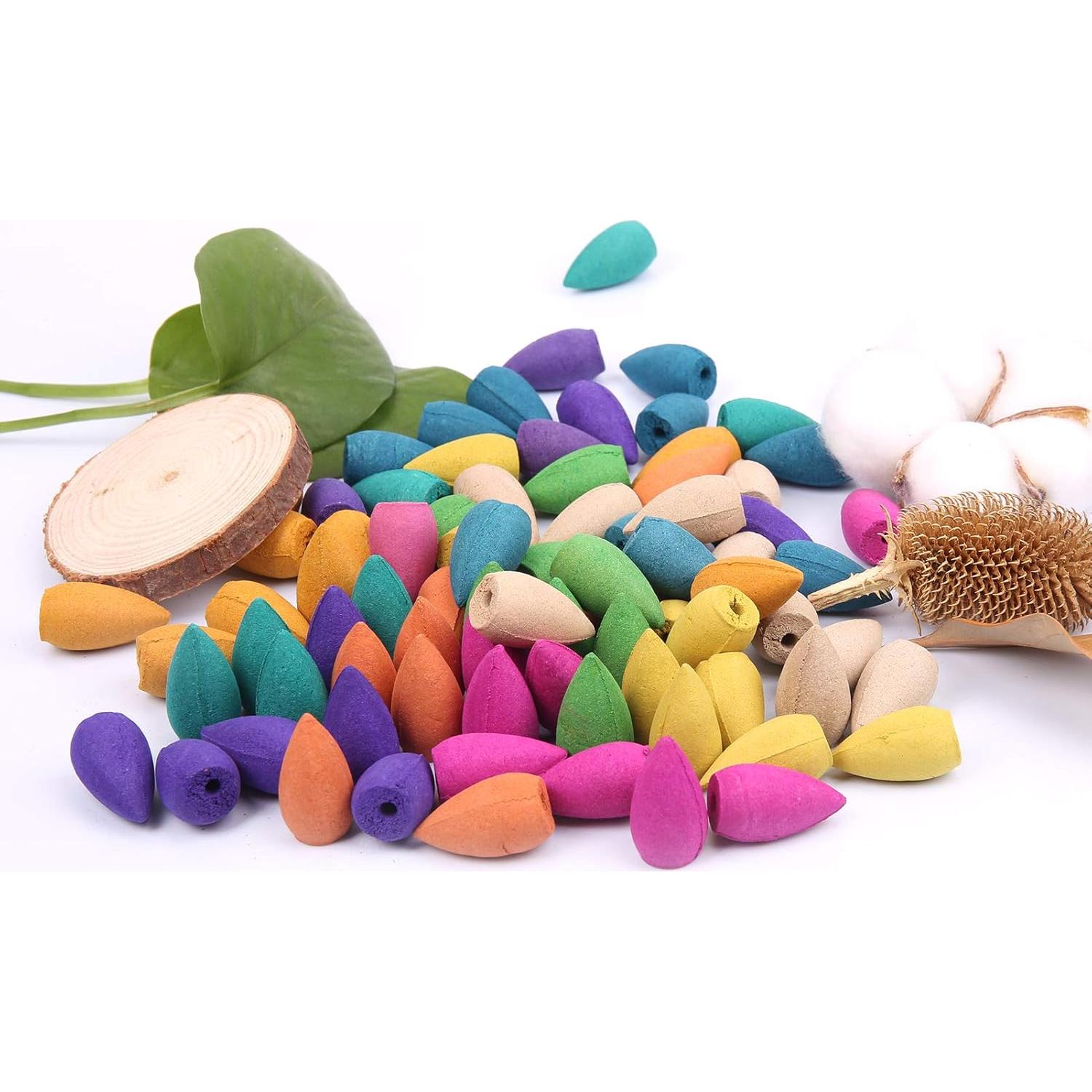 Conos de Incienso de Retroceso OTOFY 180 Pcs Aromas Naturales