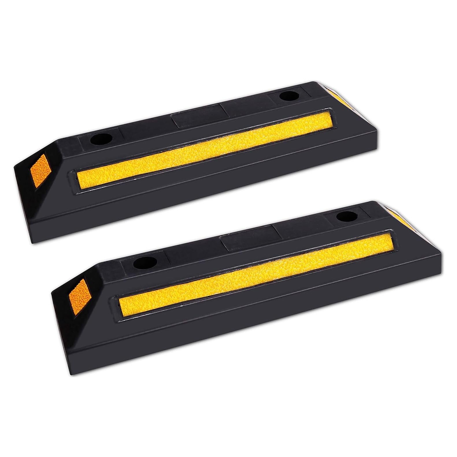 2 Paquete Detenedores de Ruedas Goma F COME 54x15 cm Alta Resistencia