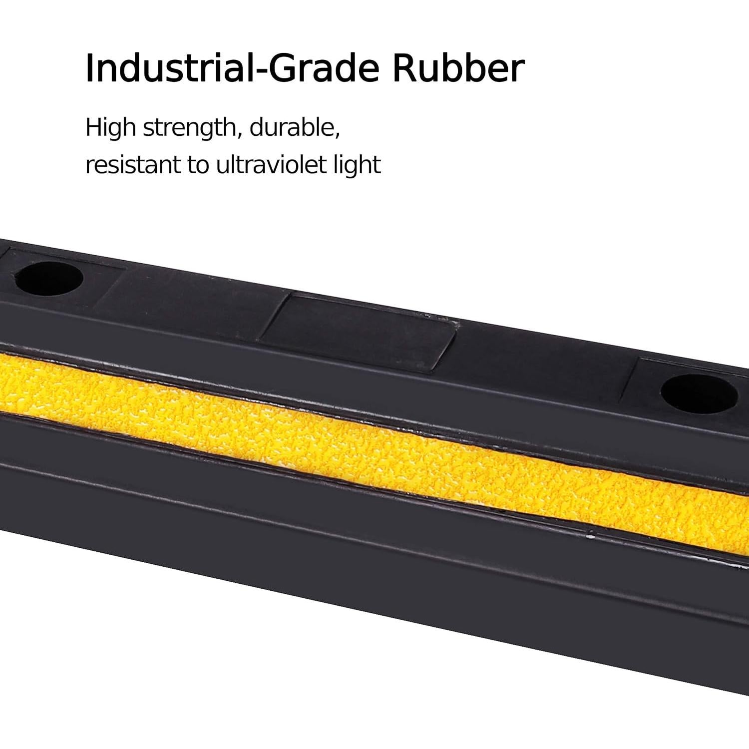 2 Paquete Detenedores de Ruedas Goma F COME 54x15 cm Alta Resistencia