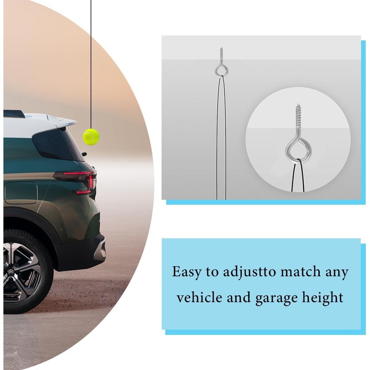 Kit de Estacionamiento para Garaje DXNQ - 2 Bolas y Cuerdas