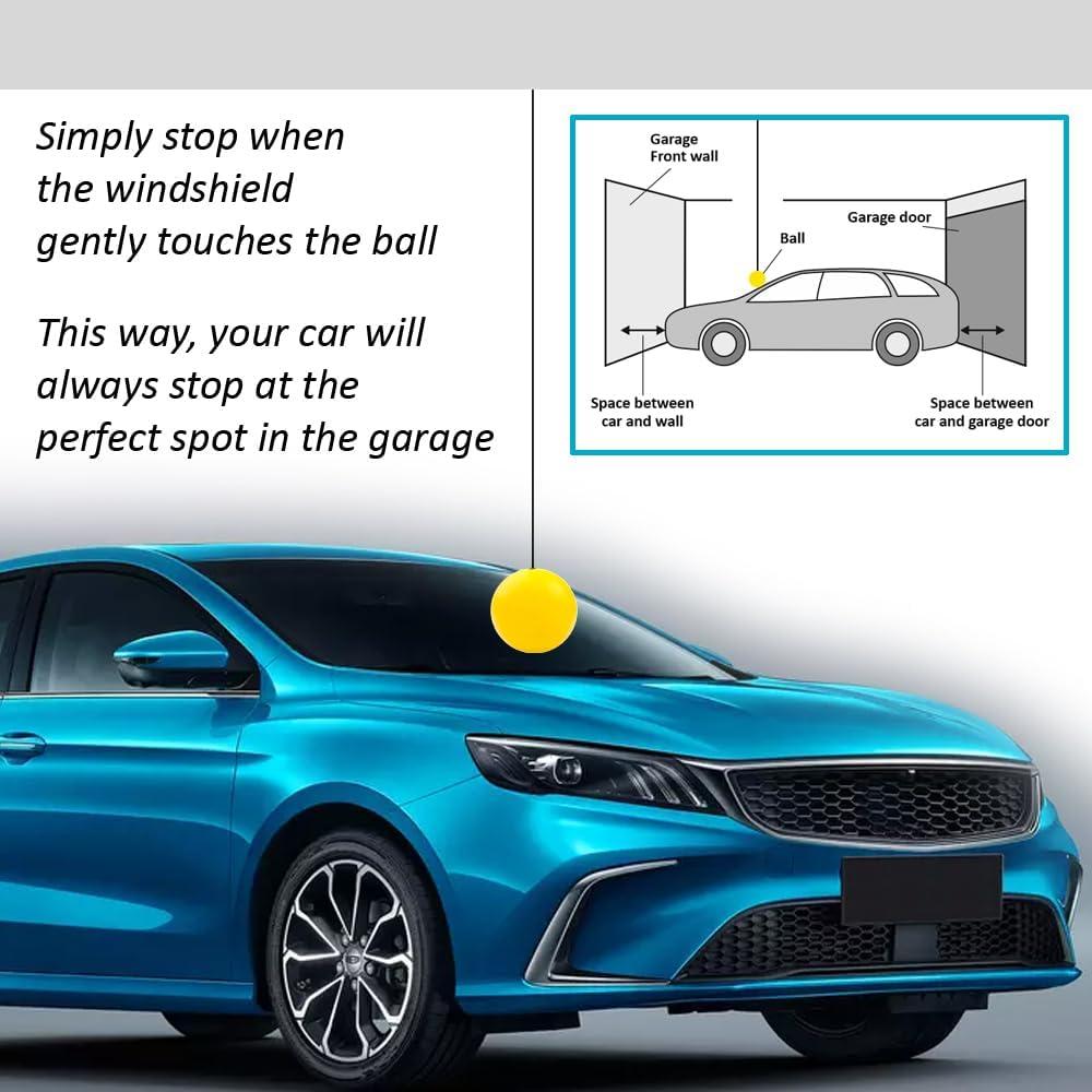Juego de 2 Bolas de Parada para Estacionamiento en Garaje - Genérico