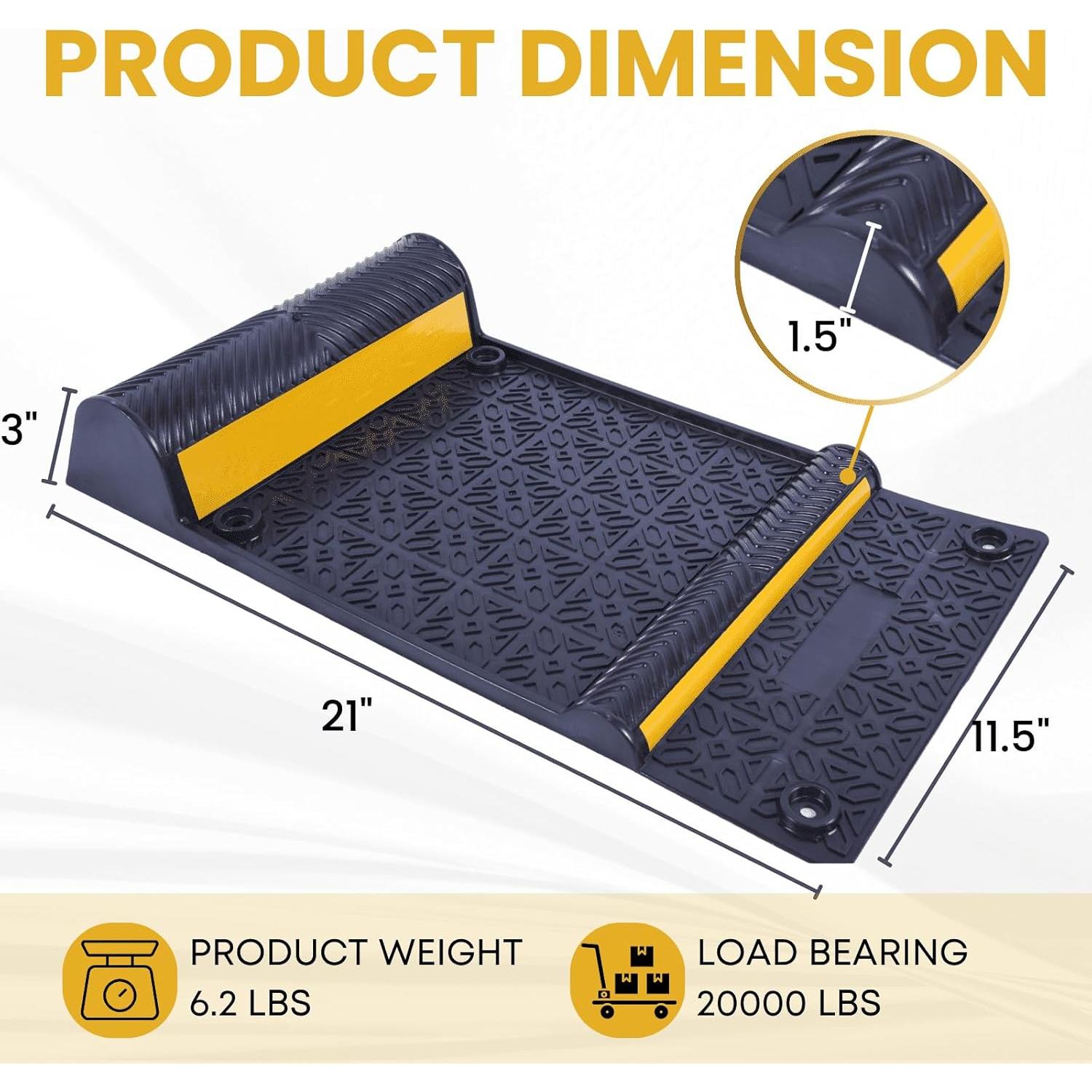 Almohadilla de Estacionamiento VILBLE 55.88x29.21 cm Antideslizante