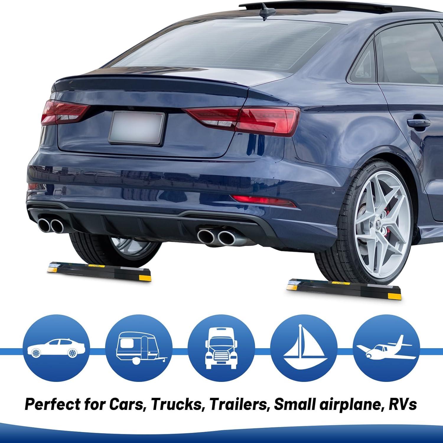 Tope de Estacionamiento ROBLOCK 24" 2 Pcs para Garaje