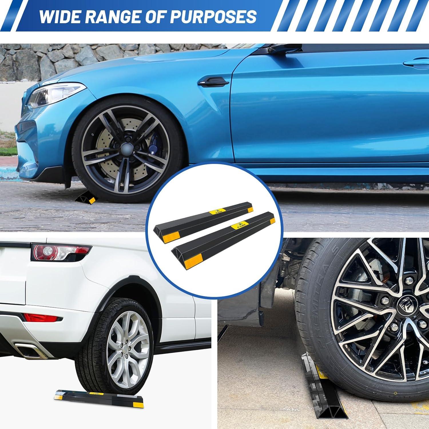 Tope de Estacionamiento ROBLOCK 24" 2 Pcs para Garaje