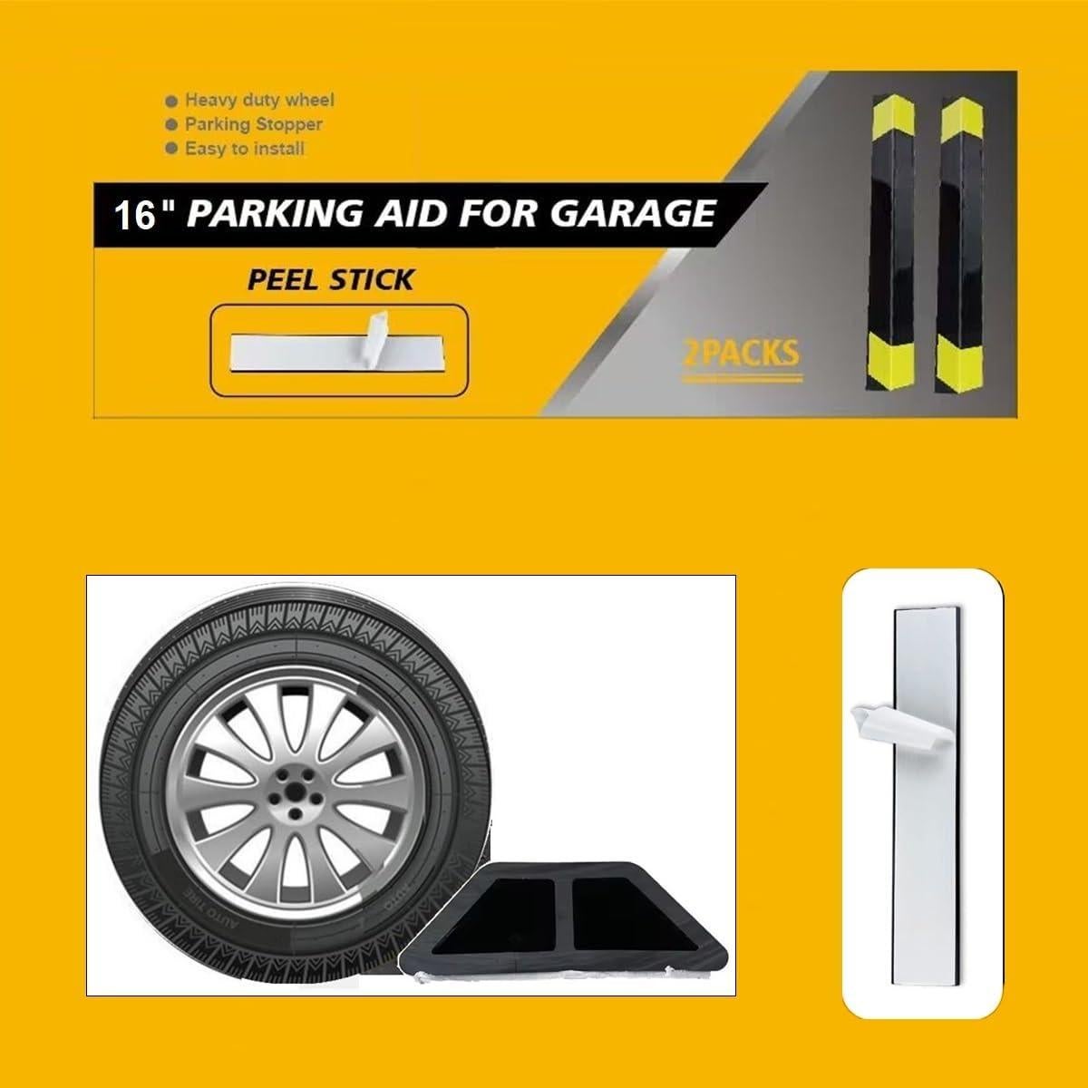 Tope de Estacionamiento Deshitong Parkingkit 40.64x8.89x3.18cm 2 Paquetes