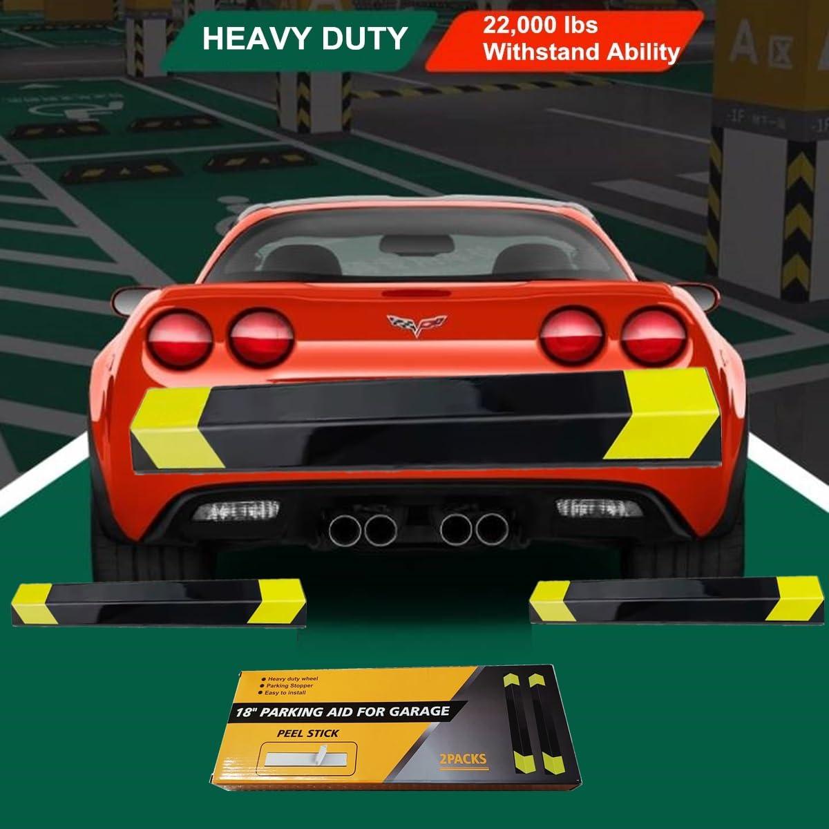 Tope de Estacionamiento Deshitong Parkingkit 40.64x8.89x3.18cm 2 Paquetes