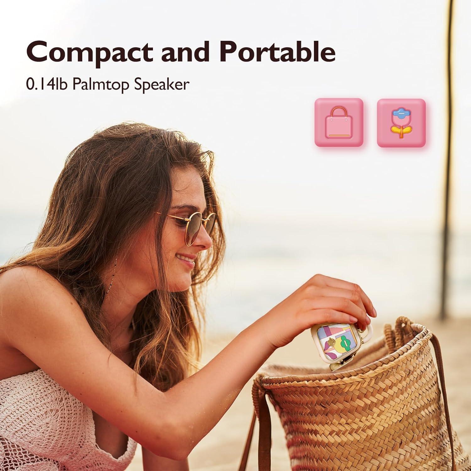 Altavoz Bluetooth Muzen MW-P9I Rosa Vintage 7h Batería