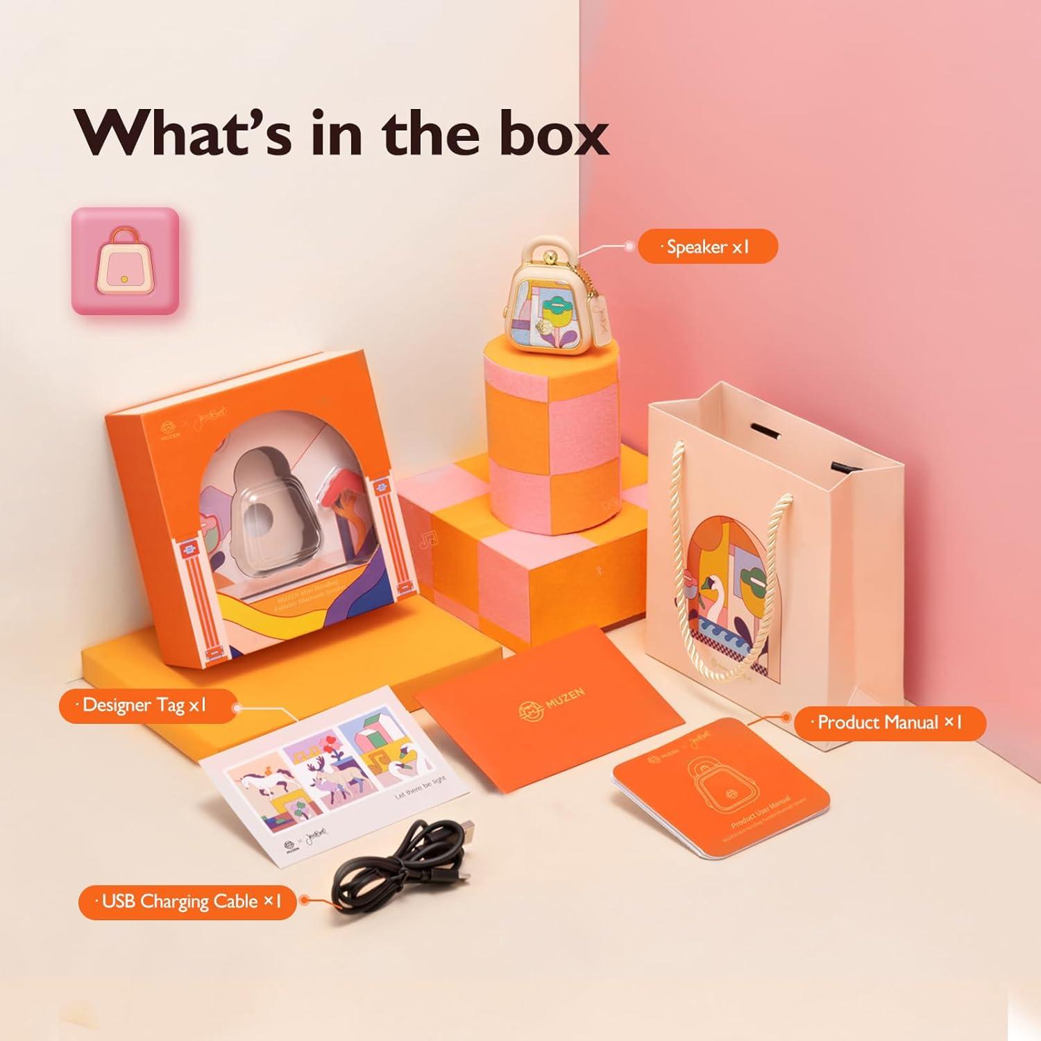 Altavoz Bluetooth Muzen MW-P9I Rosa Vintage 7h Batería