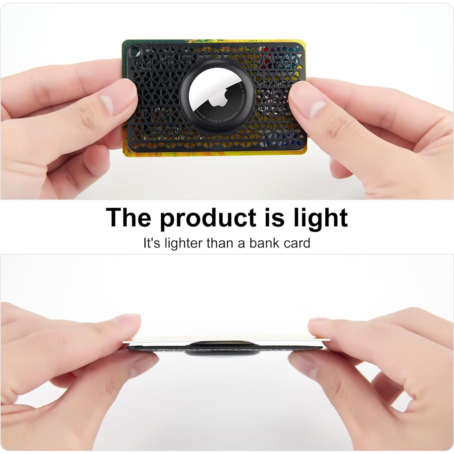 Funda Ultra Delgado para Airtag CITYWAY - 2 Piezas, Negro