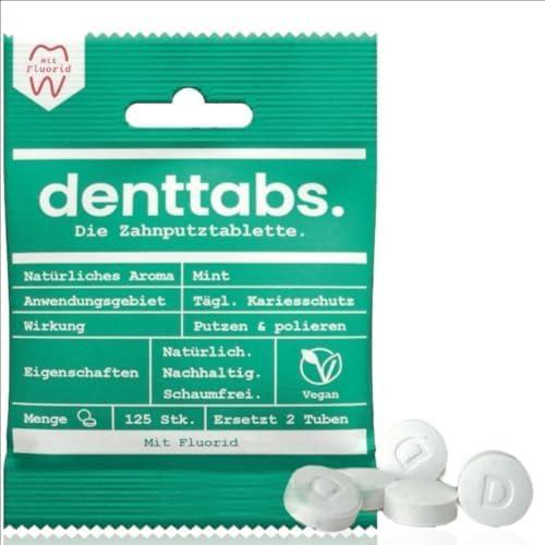 Tabletas Denttabs para Limpieza Dental 125 Unidades
