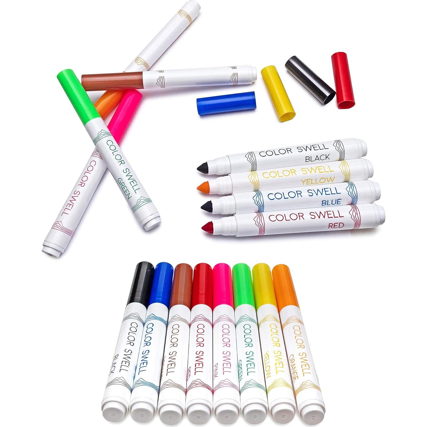 Marcadores Color Swell Paquete 8 Punta Ancha Lavables