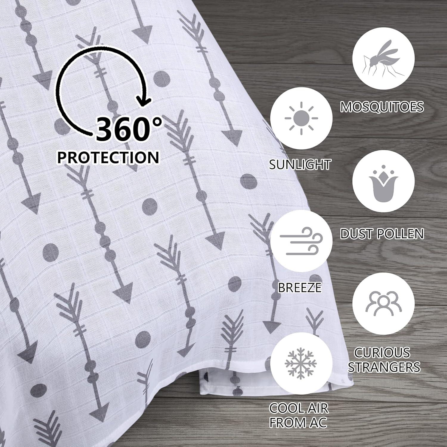 Cubierta de Asiento de Auto Rquite Muselina 120x90 cm Flecha