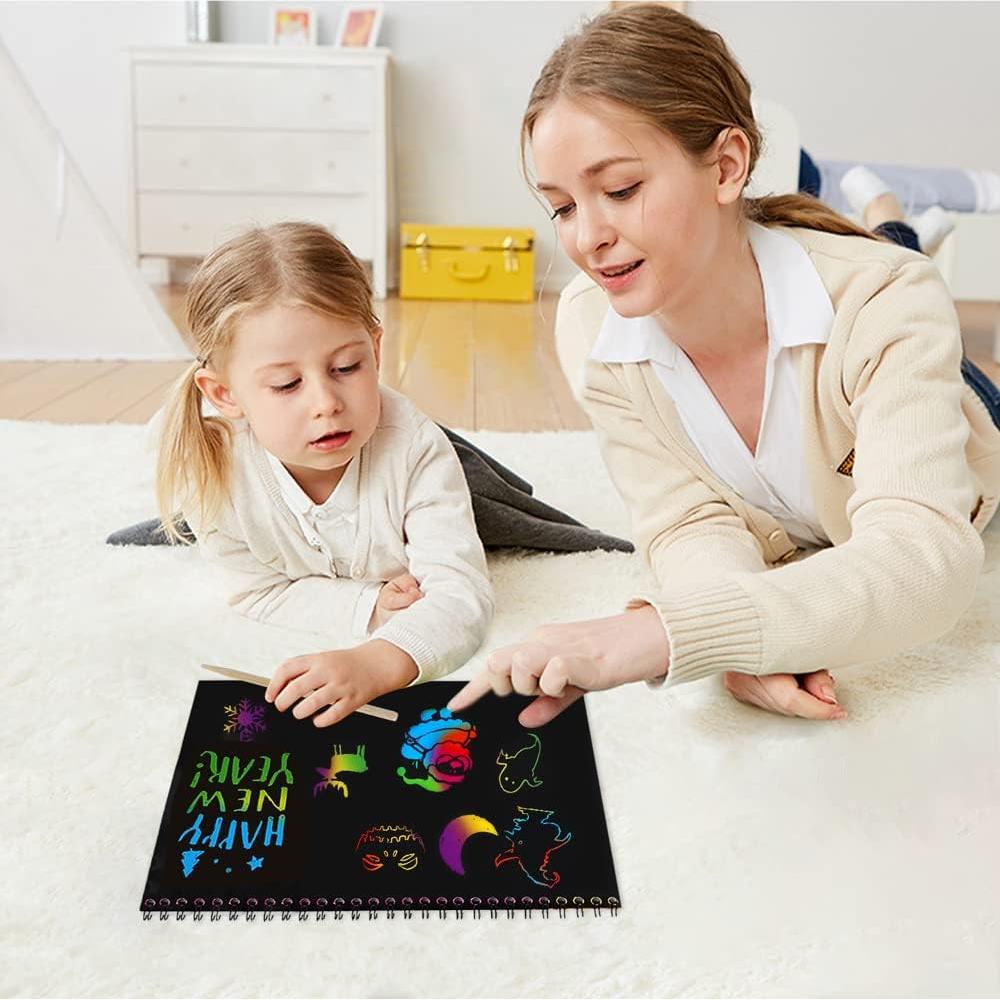 Libros de Arte para Rascar I&Art Arcoíris 2 Piezas 25.9x19.1cm