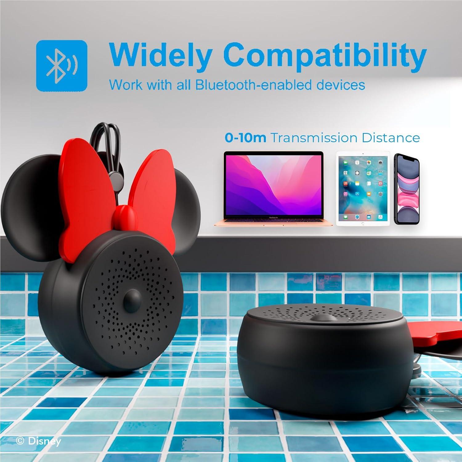 Altavoz Bluetooth Minnie Mouse IPX4 Resistente al Agua 5h