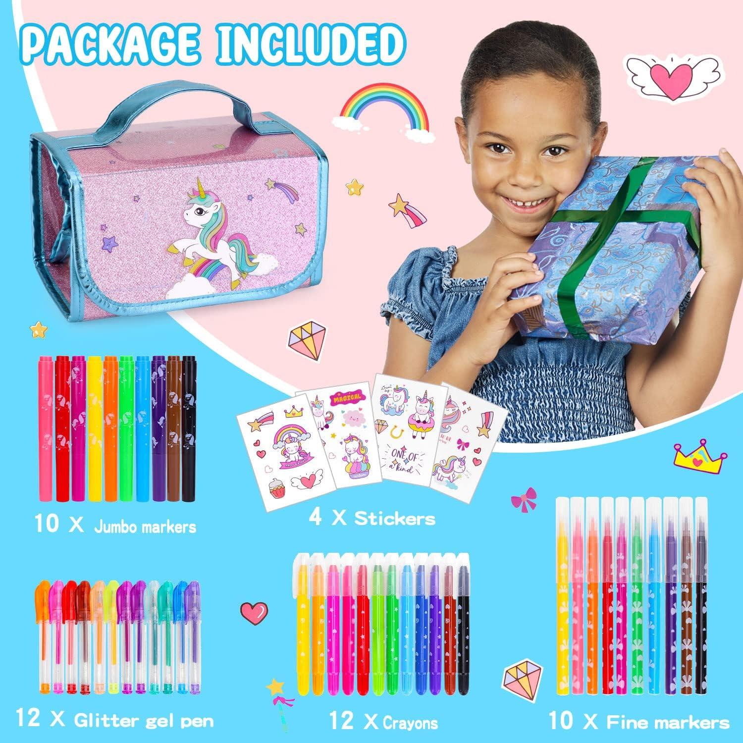 Kit de Arte Unicornio AJLICHIBAN FUN 49 Pzs Lavables