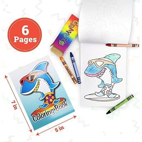 Libros para Colorear Mini Bottles N Bags 72 Paquete Crayones