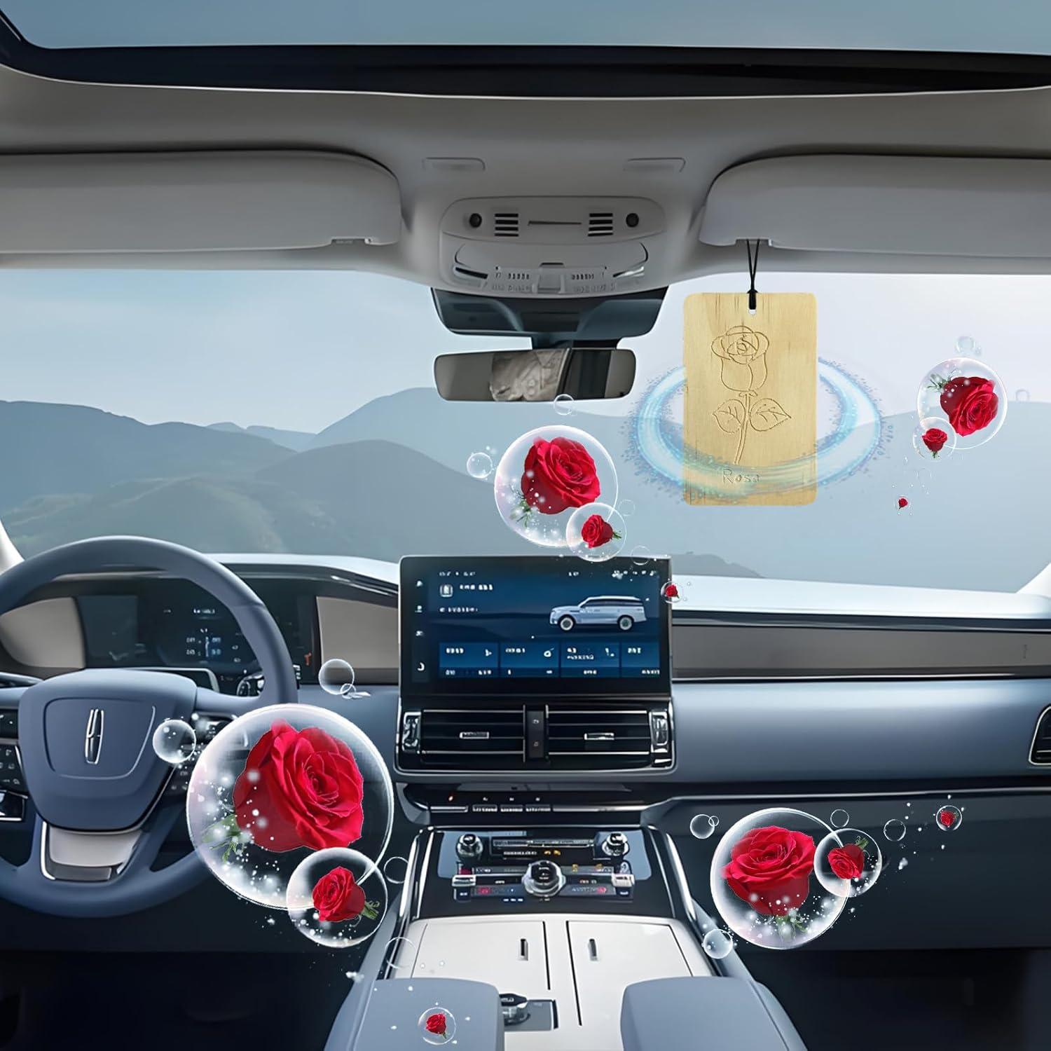 Tarjetas de Fragancia de Madera HOFSIN 12 Pcs Rosa