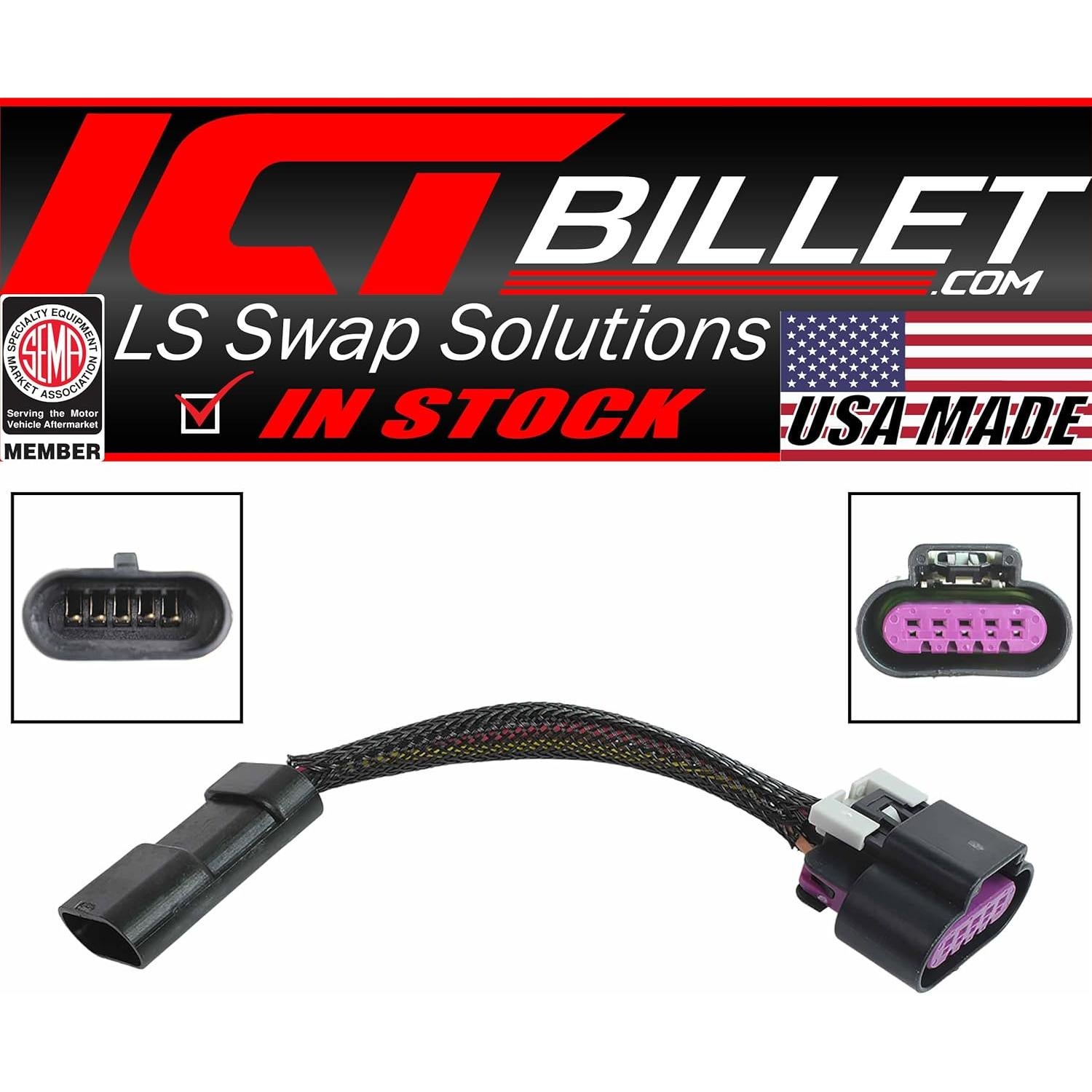 Adaptador de Arnés ICT Billet WAMAF33-6 para Sensores GM