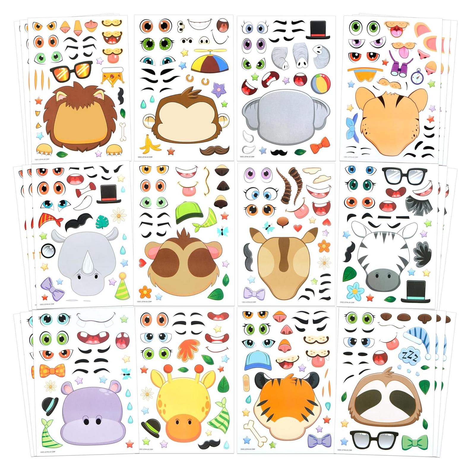 Stickers de Animales de Safari JOYIN 36 Piezas 22,86x15,24 cm