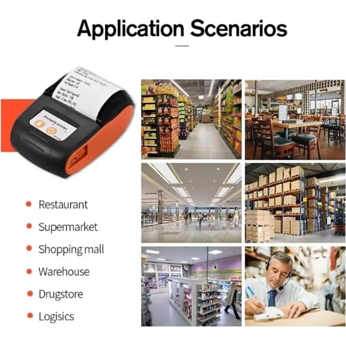 Impresora Térmica de Recibos Bluetooth GZGYNADAST PT210 58mm