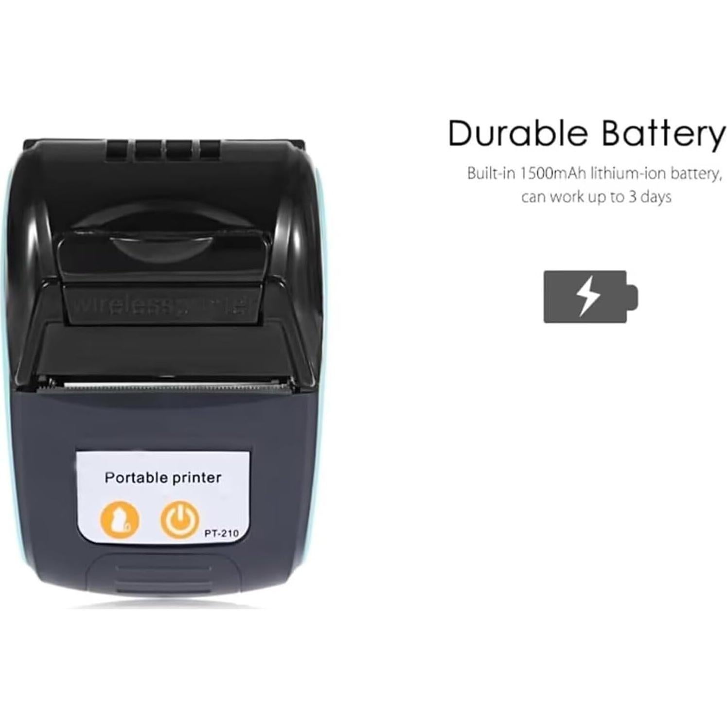 Impresora Térmica de Recibos Bluetooth GZGYNADAST PT210 58mm