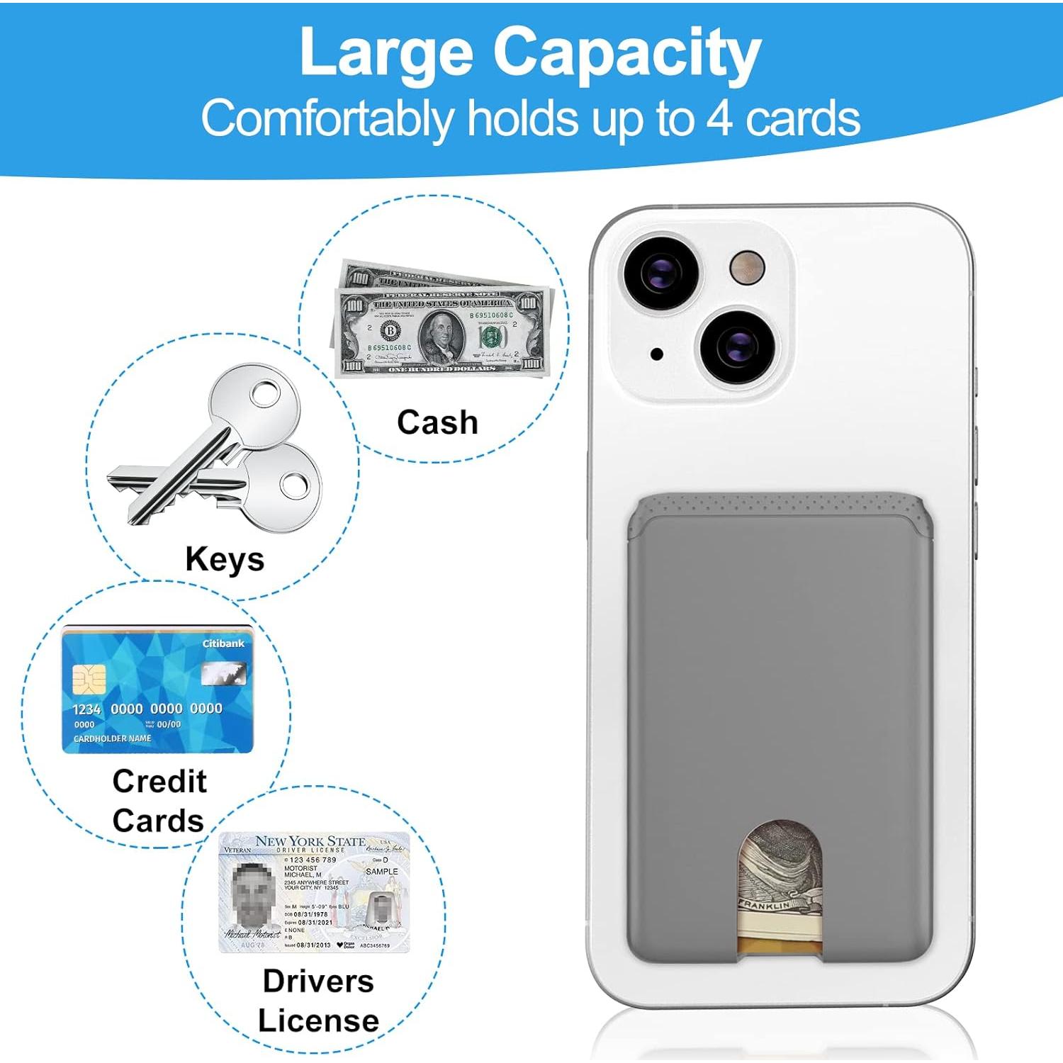 Soporte para Tarjetas de Teléfono SHANSHUI 3 Piezas Adhesivo