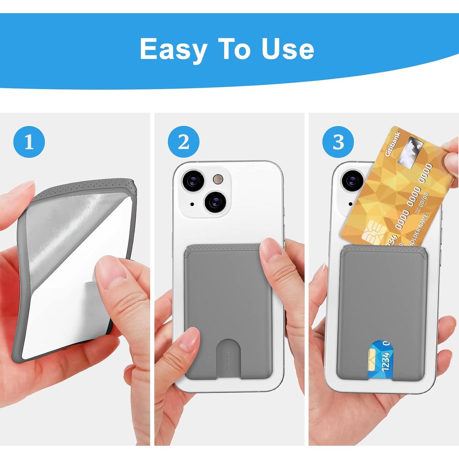 Soporte para Tarjetas de Teléfono SHANSHUI 3 Piezas Adhesivo