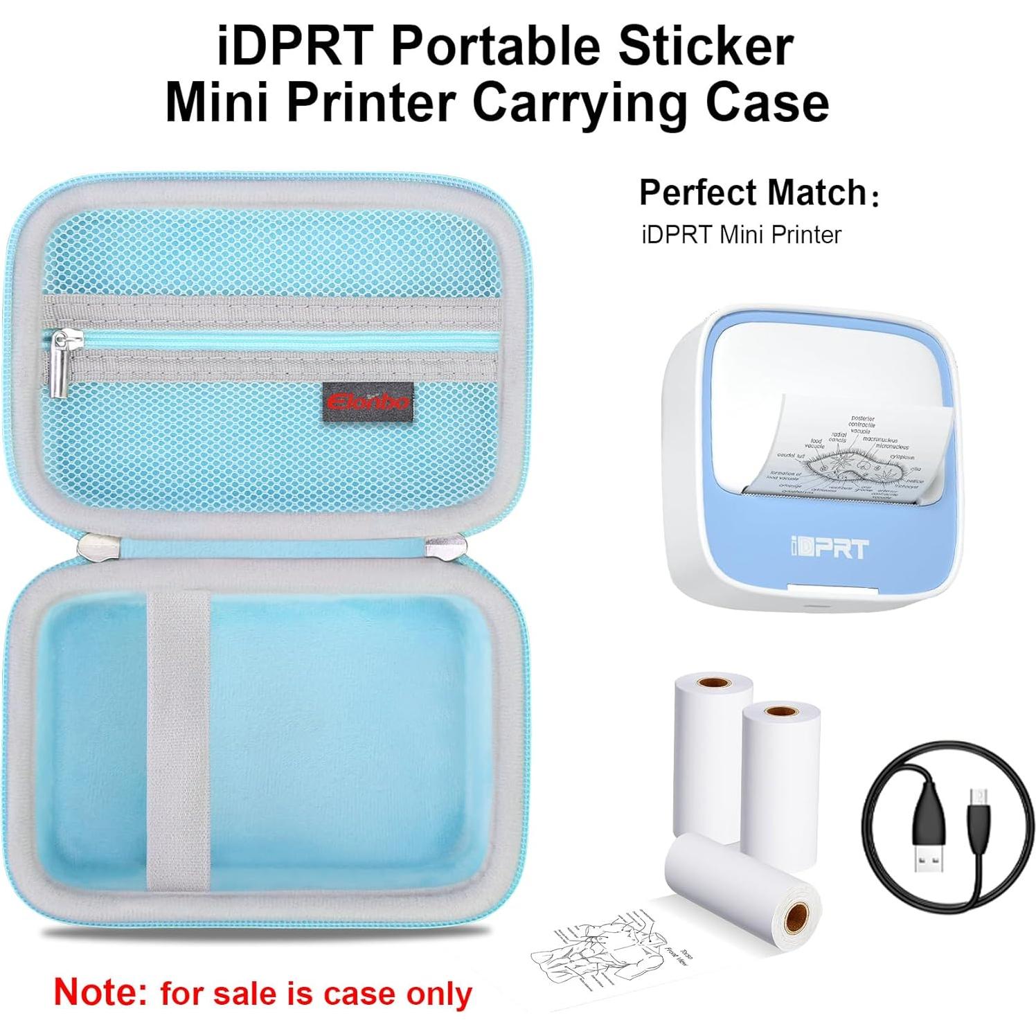 Funda de Transporte Elonbo para Impresora Mini iDPRT Azul