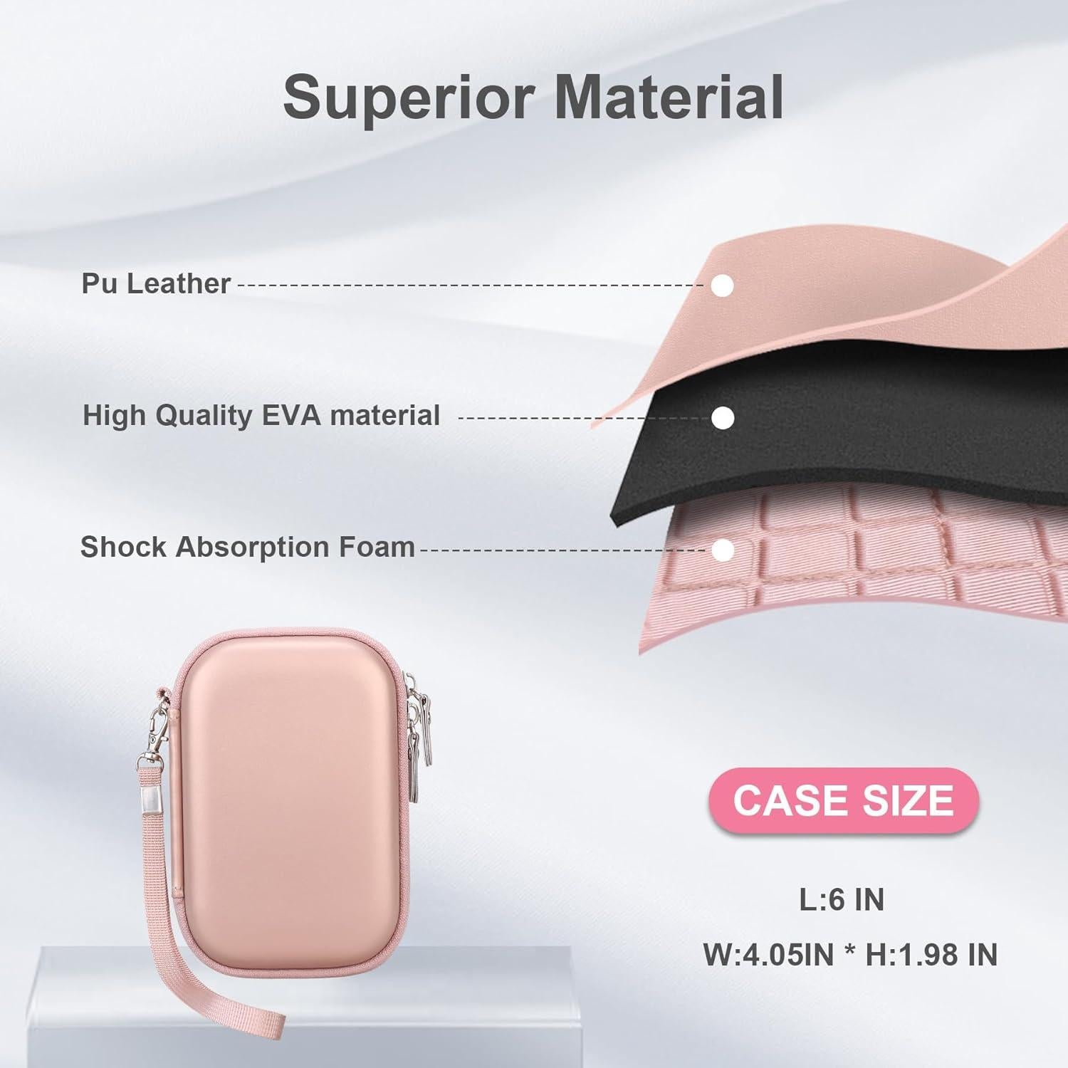 Funda Dura RAIALL para Impresora Canon Ivy 2 - Oro Rosa