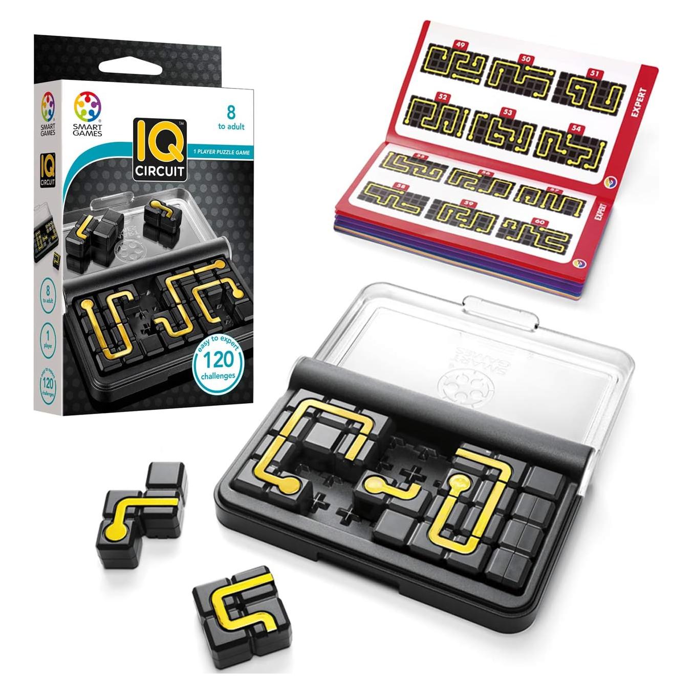 Juego de Viaje IQ Circuit SmartGames - 120 Desafíos, 8+ Años