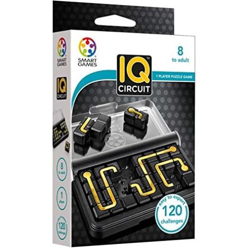 Juego de Viaje IQ Circuit SmartGames - 120 Desafíos, 8+ Años