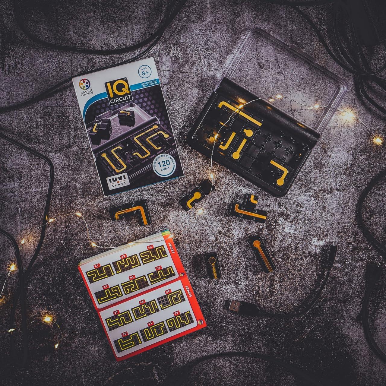 Juego de Viaje IQ Circuit SmartGames - 120 Desafíos, 8+ Años