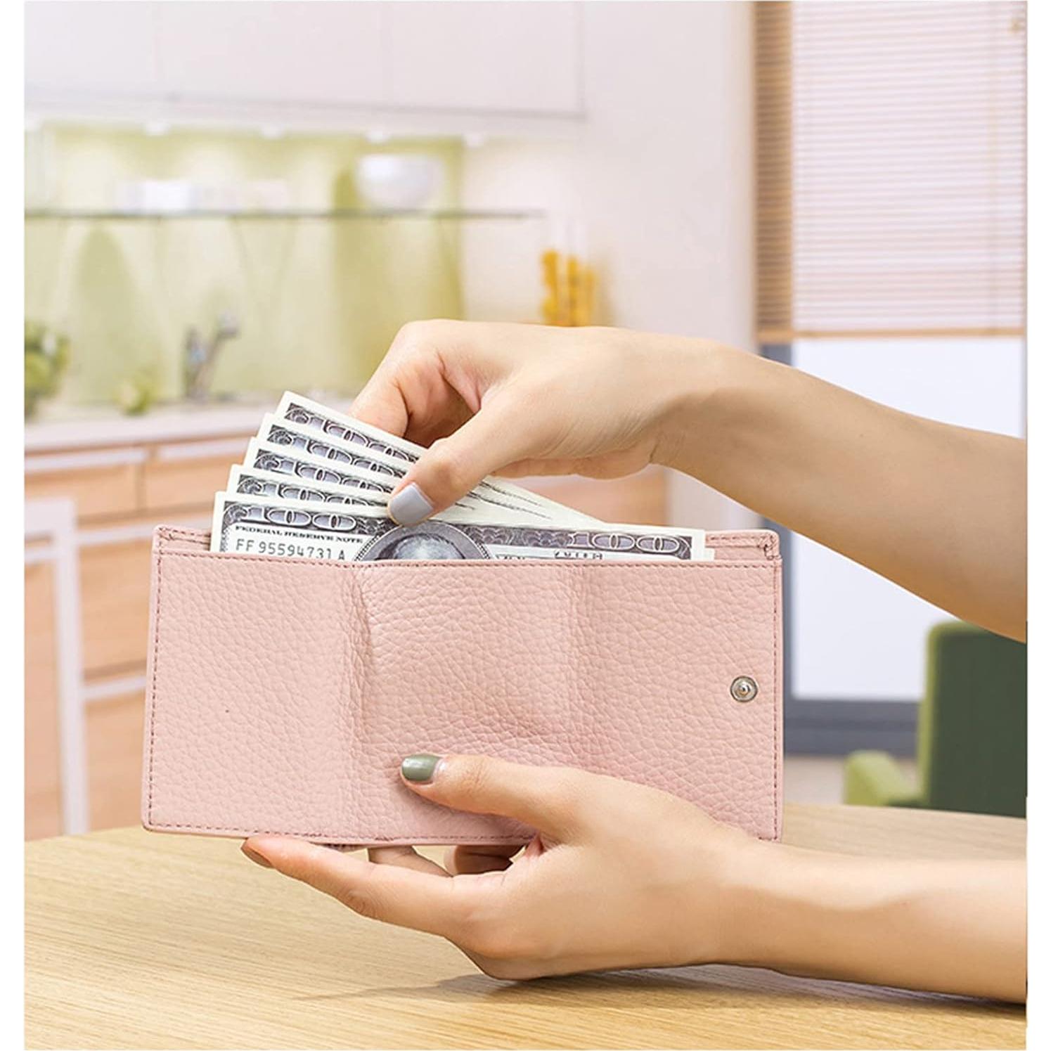 Cartera Mini de Cuero POOULR con Bloqueo RFID para Mujeres