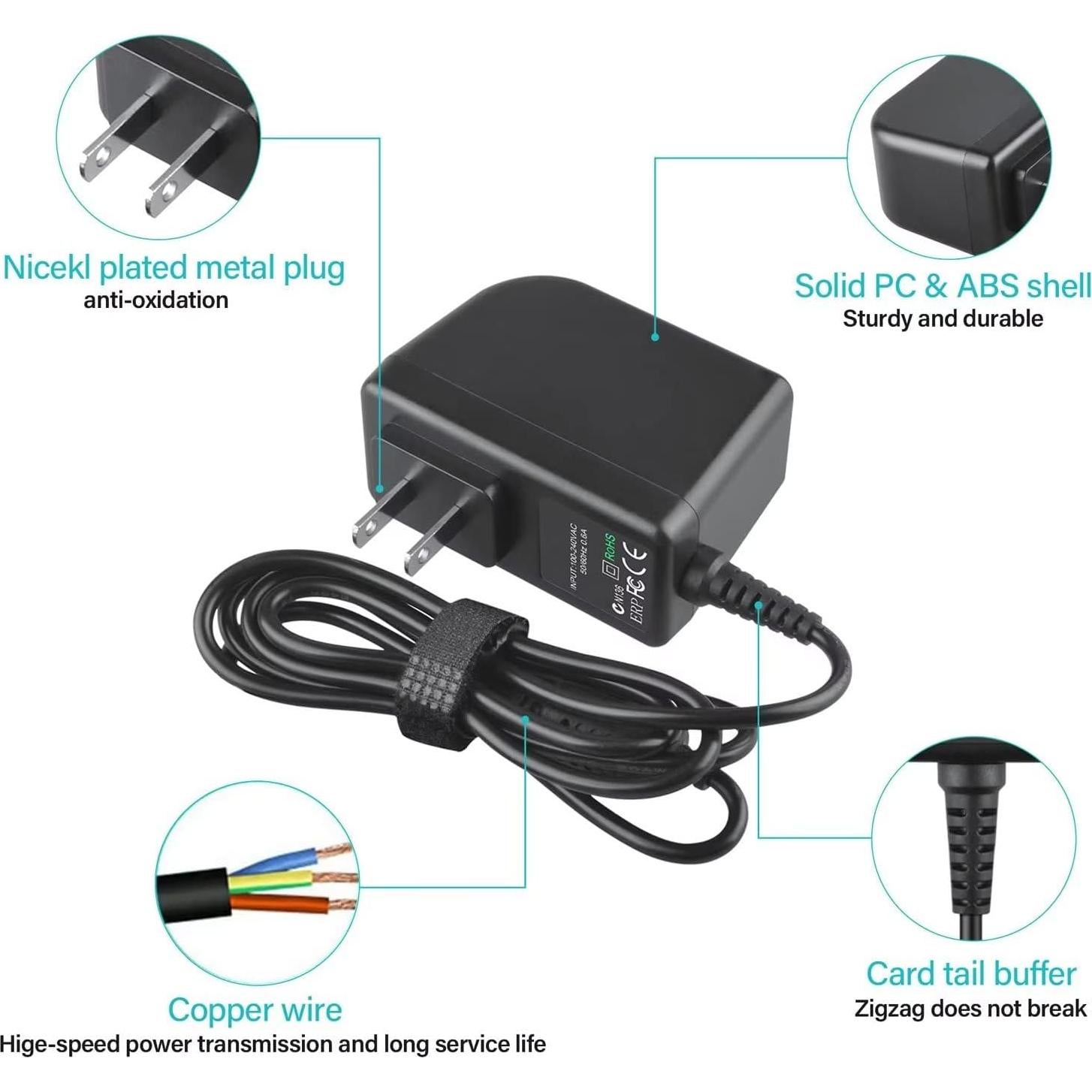 Adaptador AC/DC Pyle PRJAND820 100-240V 85g Seguridad Alta
