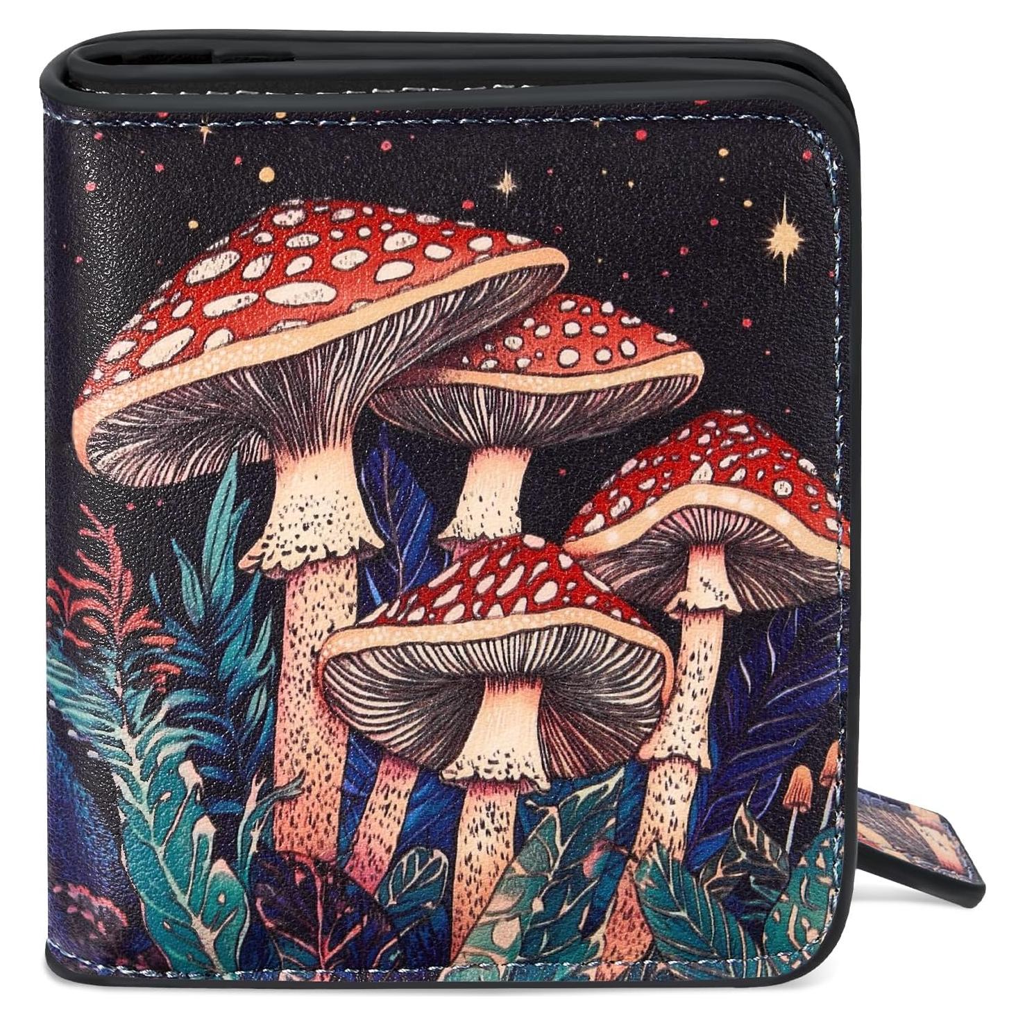 Billetera Compacta Mujer Toughergun Cuero RFID Bifold 10.67x9.14cm