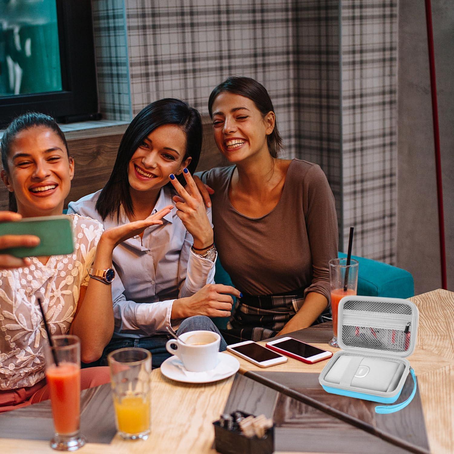 Funda de Transporte Leayjeen para Impresora Fujifilm Instax Mini Link - Azul