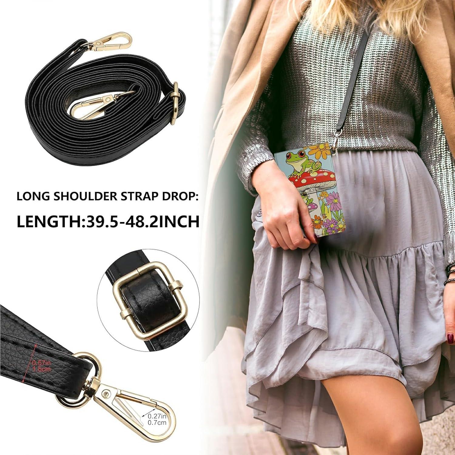 Bolso Cruzado Pequeño SROJDHFJB para Teléfono 19.5x11cm Ranas y Hongos