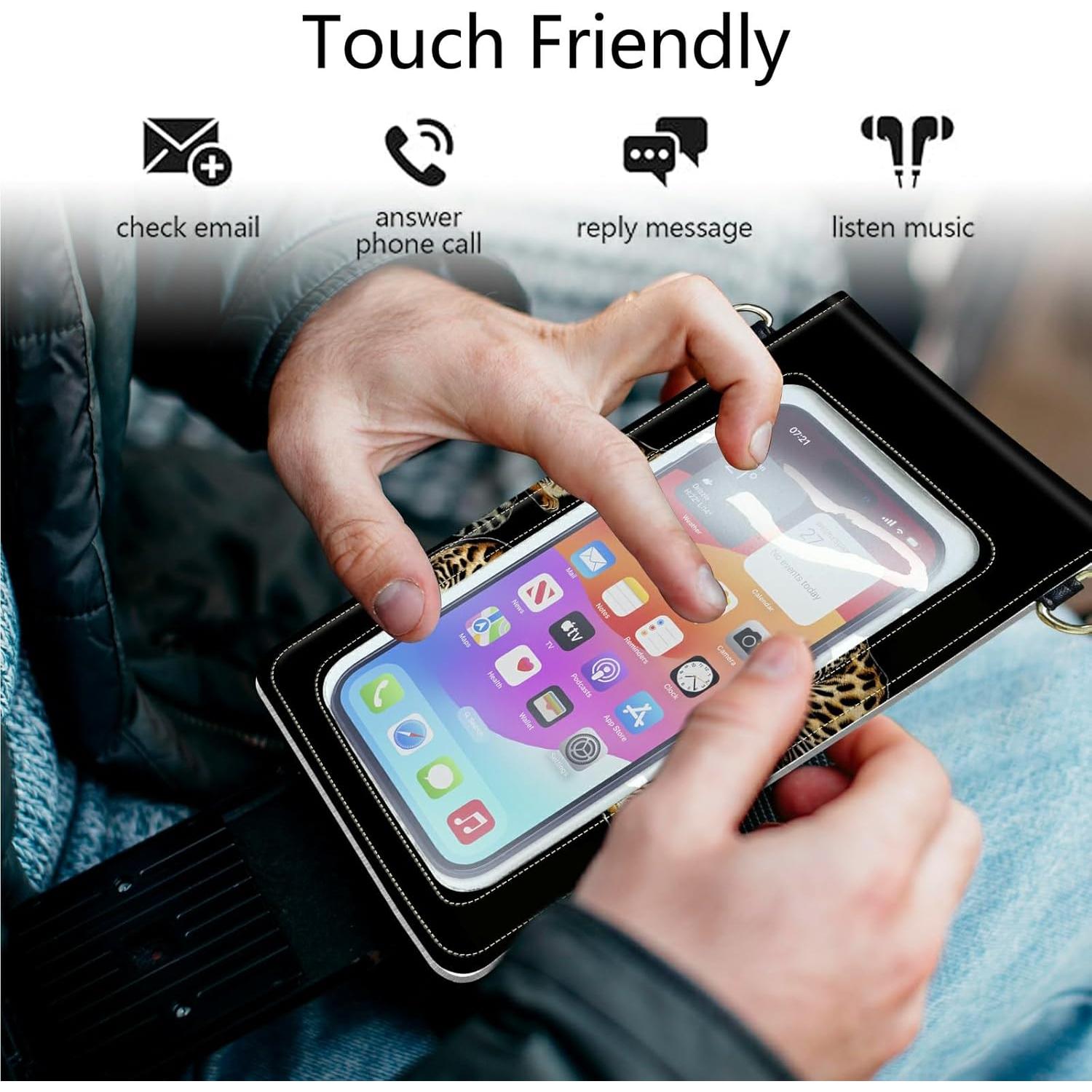 Bolso Cruzado Pequeño SROJDHFJB Corazón de Gato para Teléfono