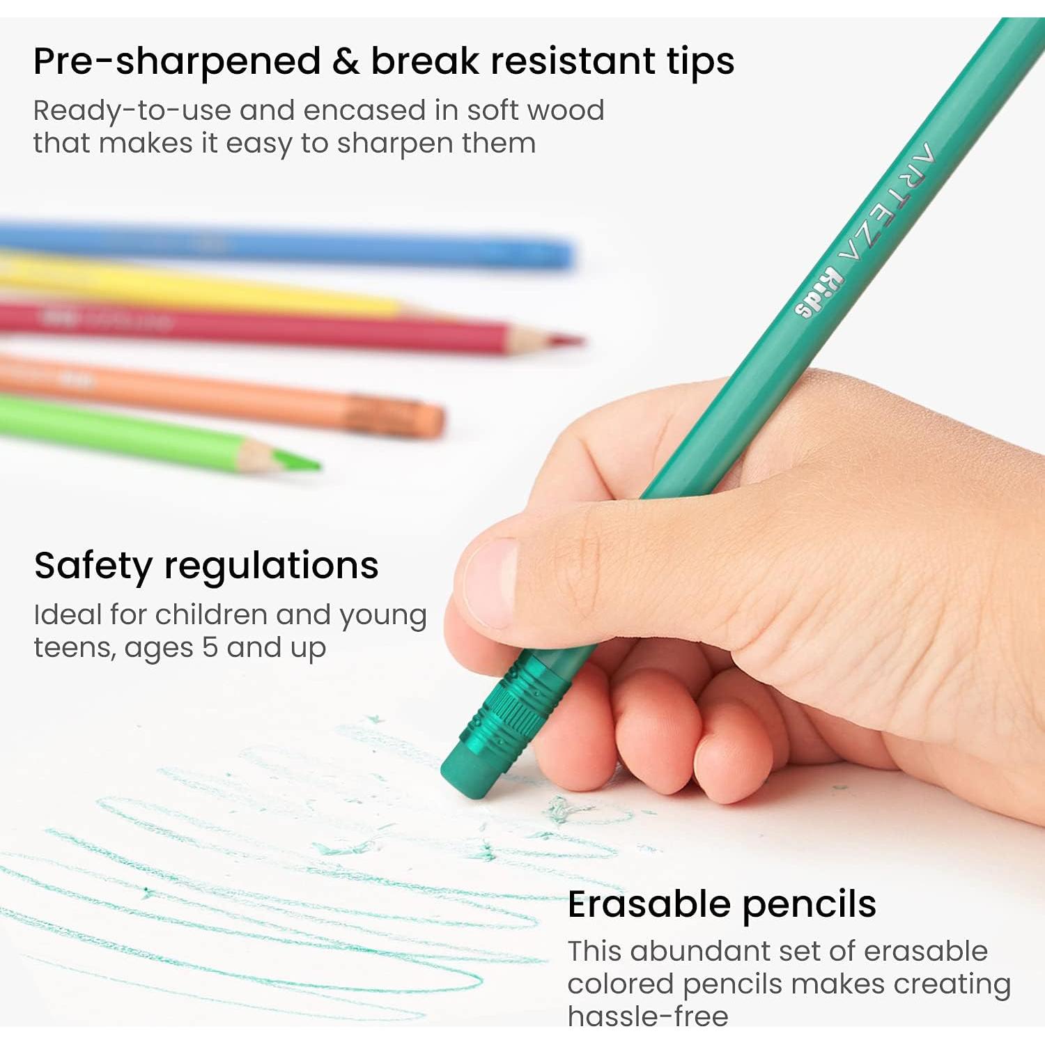 Set de 48 Lápices de Colores Borrables Arteza Kids Triangulares