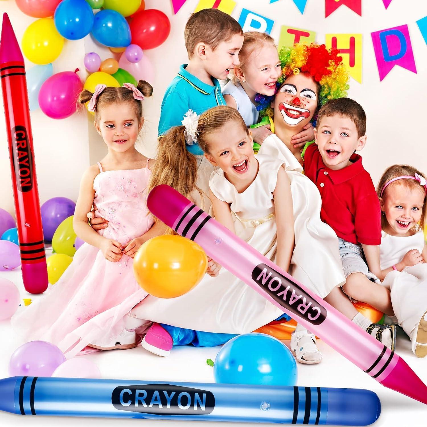Raiten 3 Crayones Inflables Jumbo 104.9 cm Decoración Fiesta