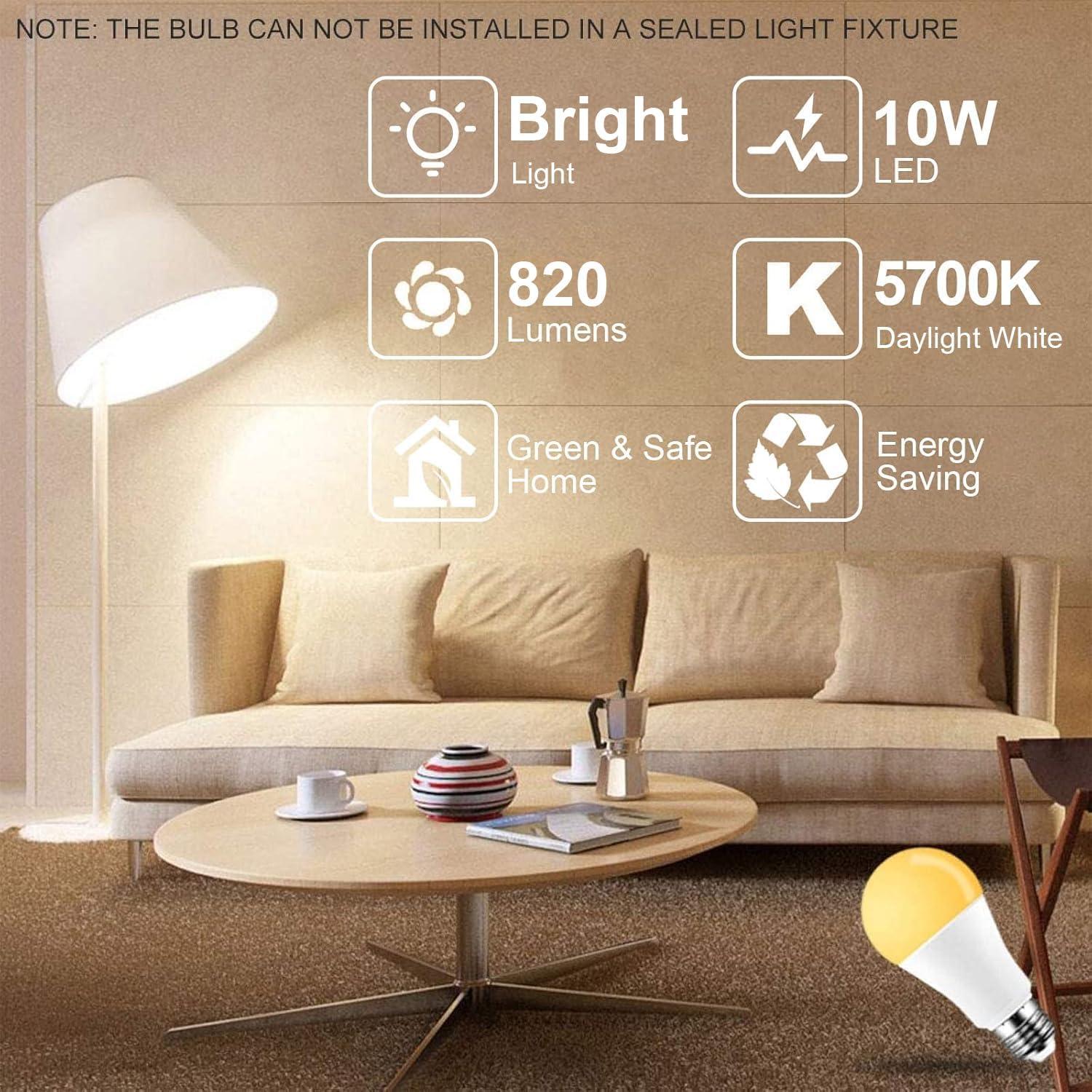 Bombilla LED RGBW SUNNEST 10W E26 820LM Regulable con Control Remoto