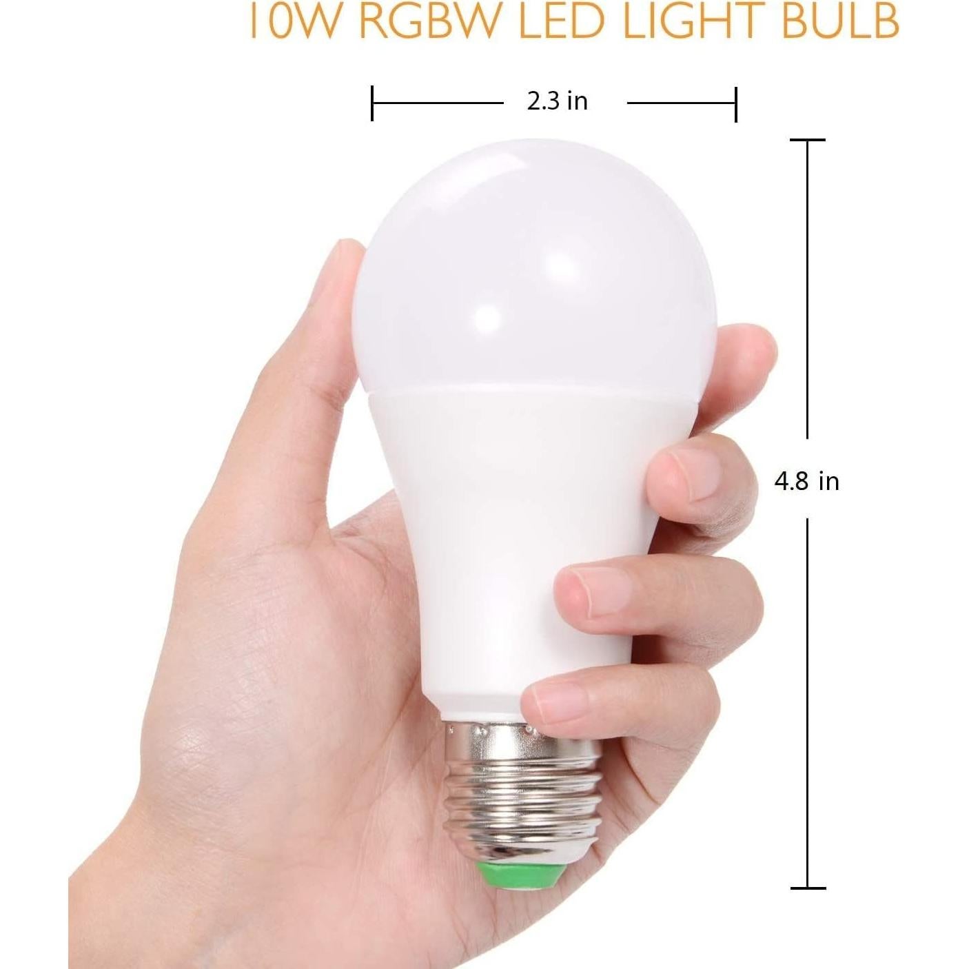 Bombilla LED RGBW SUNNEST 10W E26 820LM Regulable con Control Remoto