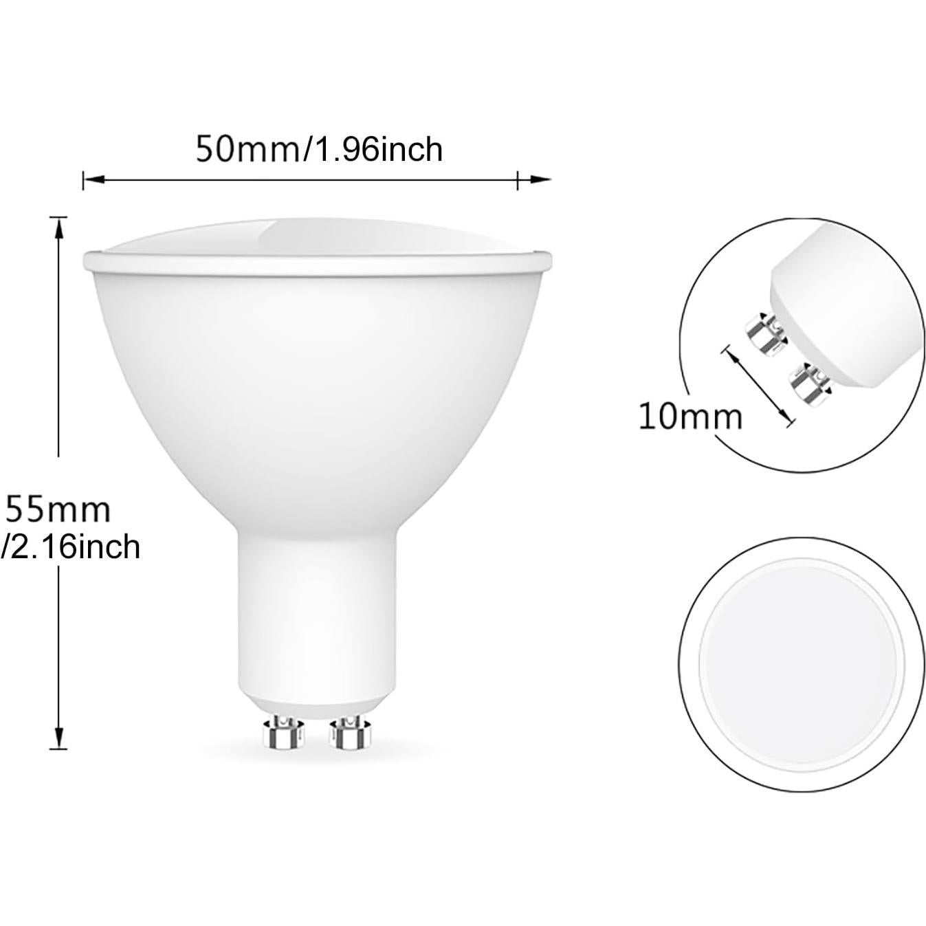 Bombilla Inteligente XFOX GU10 WiFi 300 Lúmenes RGB Ajustable