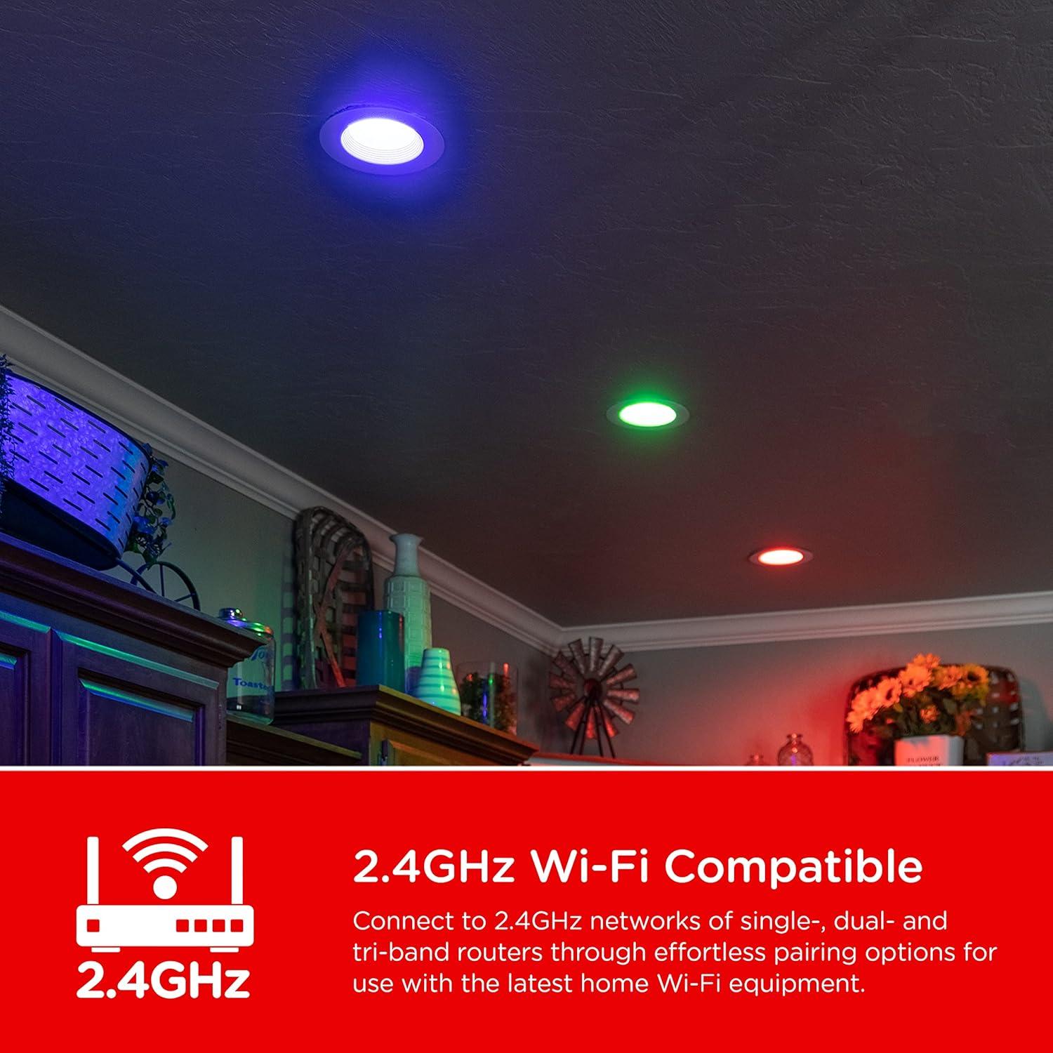 Bombilla LED Inteligente Wi-Fi UltraPro BR30 4 Unidades RGB