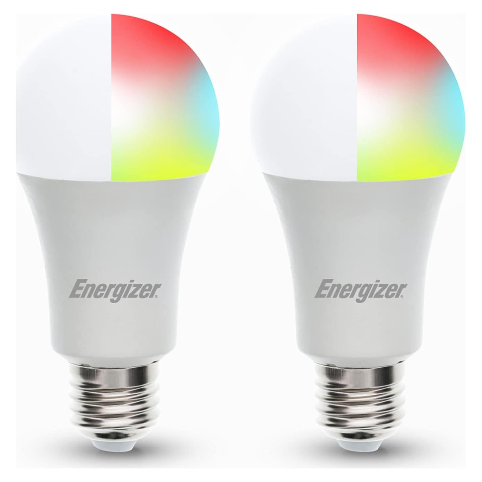 Bombillas LED Inteligentes Energizer Connect 2 Paquete RGB y Blancas