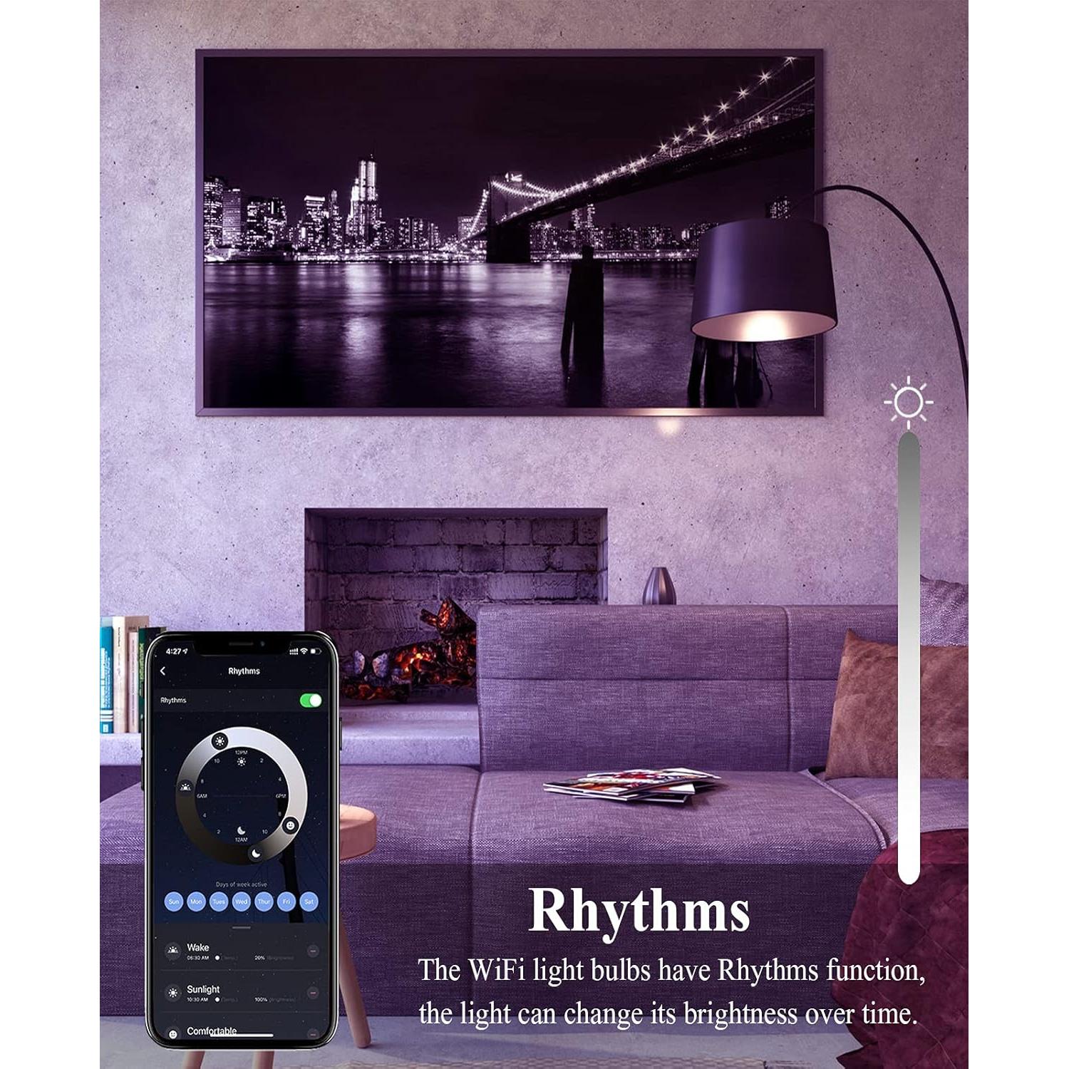 Bombilla LED inteligente E12 CMARS RGB regulable 3 unidades